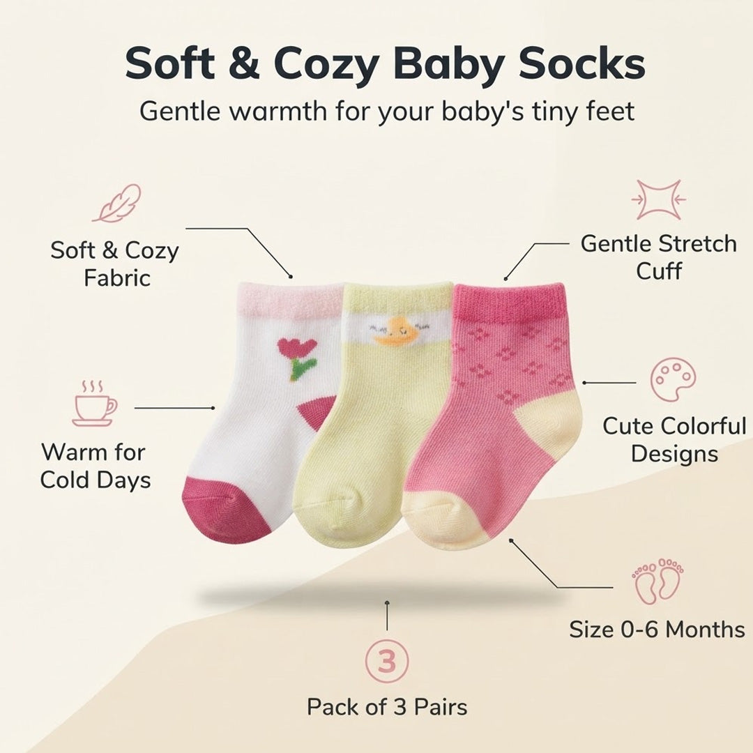 Pretty Baby Socks – Yellow