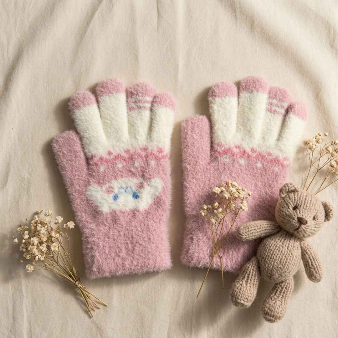 Soft & Warm Baby Winter Gloves – Cute Cloud Design Stretchy Mittens