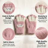 Soft & Warm Baby Winter Gloves – Cute Cloud Design Stretchy Mittens