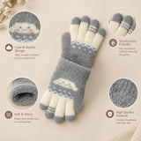 Soft & Warm Baby Winter Gloves – Cute Cloud Design Stretchy Mittens