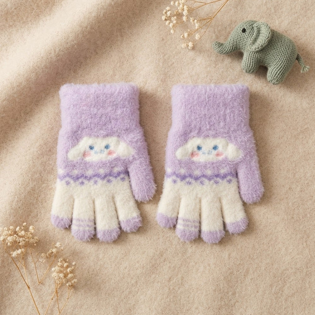 Soft & Warm Baby Winter Gloves – Cute Cloud Design Stretchy Mittens