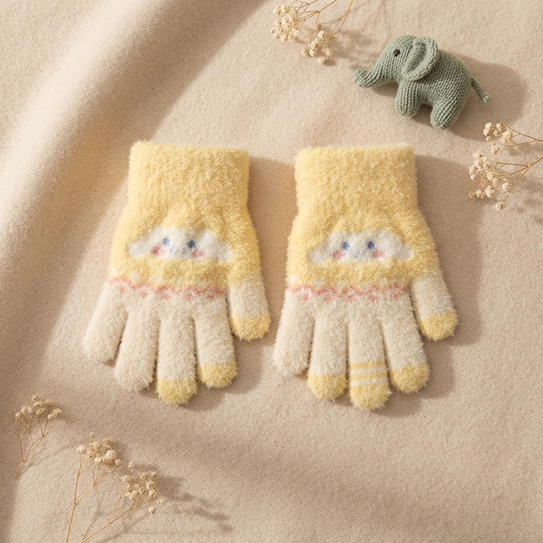 Soft & Warm Baby Winter Gloves – Cute Cloud Design Stretchy Mittens