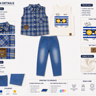 Baby 3-Piece Shirt Set – Blue Check Shirt, White Full-Sleeve Tee & Denim Jogger | 0–18M