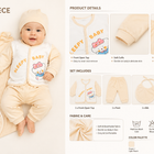 Soft Cotton Infant Sleepwear & Swaddle Set - 4-Piece "Sleepy Baby" Collection