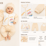 Soft Cotton Infant Sleepwear & Swaddle Set - 4-Piece "Sleepy Baby" Collection