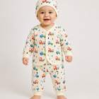 Newborn Baby Boy 3-Piece Outfit Set: Truck Print Waffle Knit Cardigan, Pants & Beanie Cap