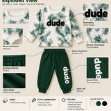 Baby Boys' 2-Piece Tie-Dye Long-Sleeve T-Shirt & Jogger Set | 0–6 Months