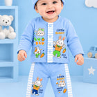 Little Bunny Baby 3-Piece Set – Cotton Full-Sleeve Shirt, Jogger & Cap | 0–6 Months